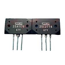 2SA1170 / 2SC2774 SANKEN Pair Transistor set