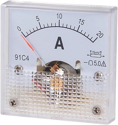 Analog Current Panel Meter DC 0-20A