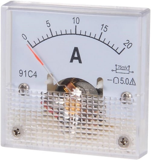 Analog Current Panel Meter DC 0-20A