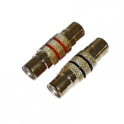 RCA Female to Female GOLD Coupler 2-PK