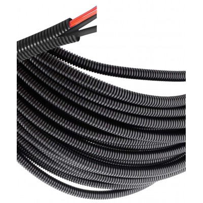 3/4" 0G Split Loom Tubing 10 Feet, Black