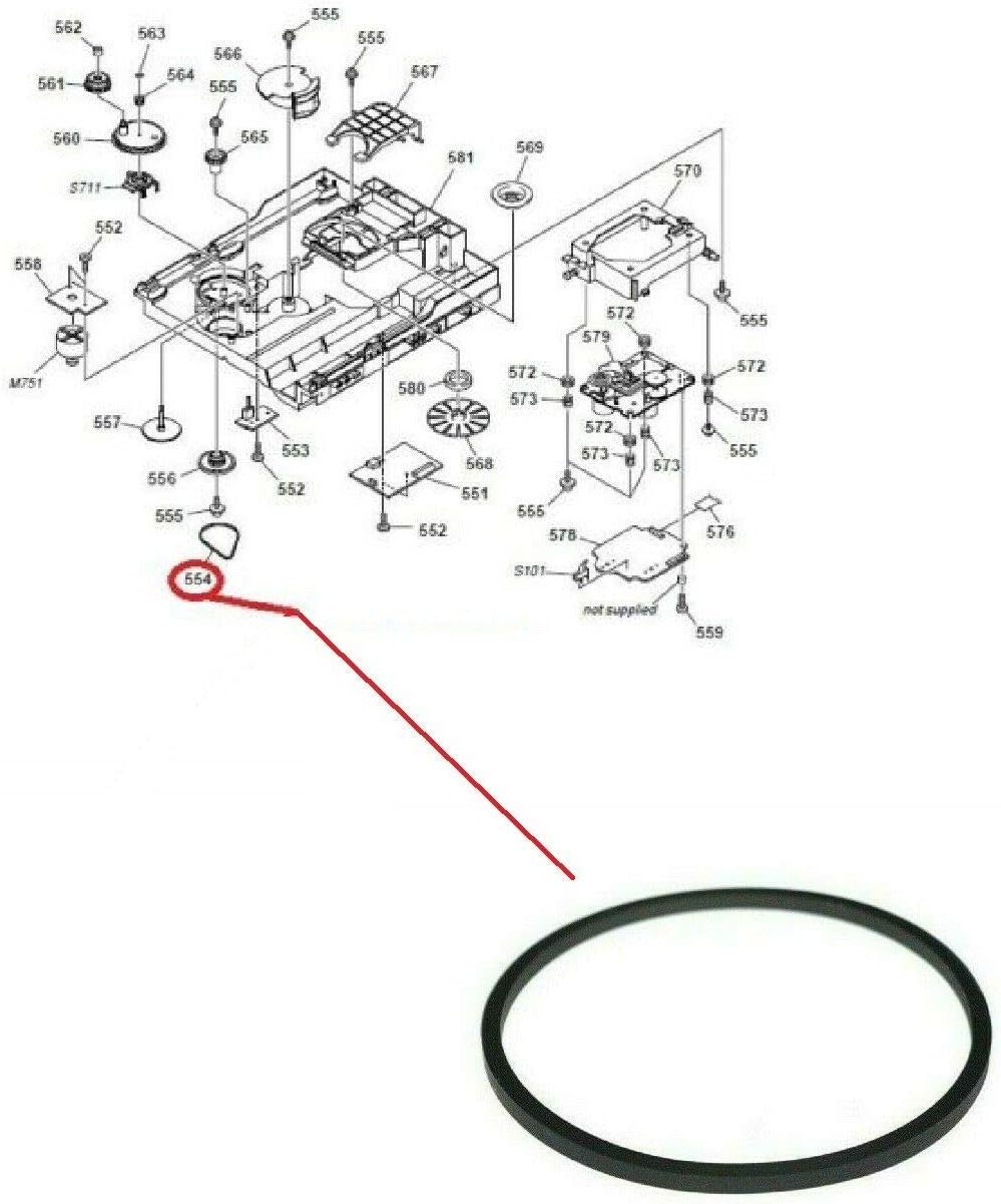 SONY Compact Hi-Fi Stereo System Belt SONY Compact Hi-Fi Stereo System Belt