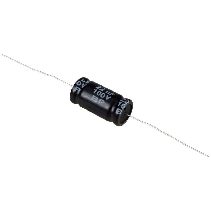 22uF, 100V Axial NP Electrolytic Capacitor