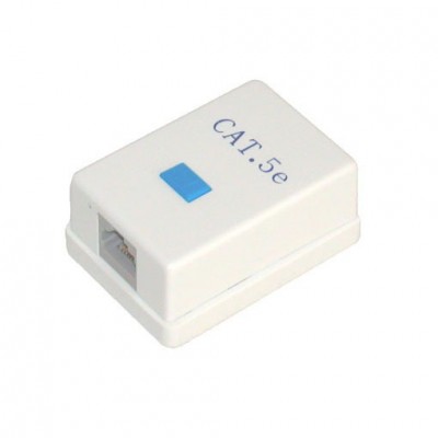 CAT5E Surface Mount Box with 1 RJ45 Jack
