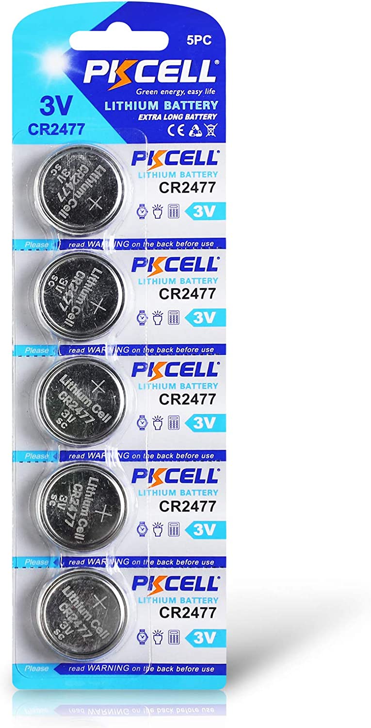 CR2477 Lithium Coin Battery (5-Pack)