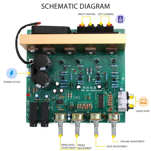 dx 2.1 amplifier board
