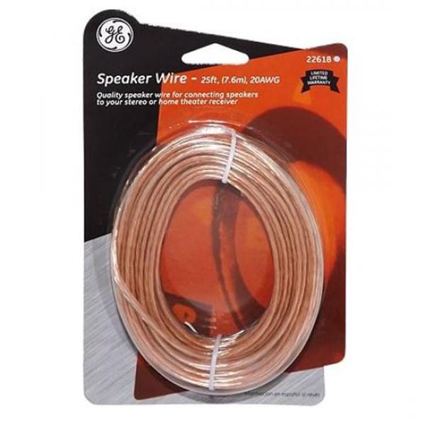GE 25 ft. 20AWG Speaker Wire - 2 Conductor