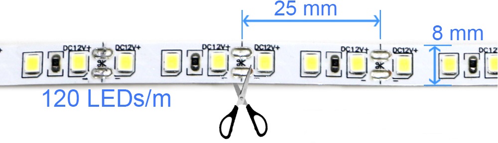 2835 5M 600LEDs LED Strip DC12V 120LEDs/m Home Waterproof IP65 Lamp Strip Flexible And Cuttable Soft Lamp Bar