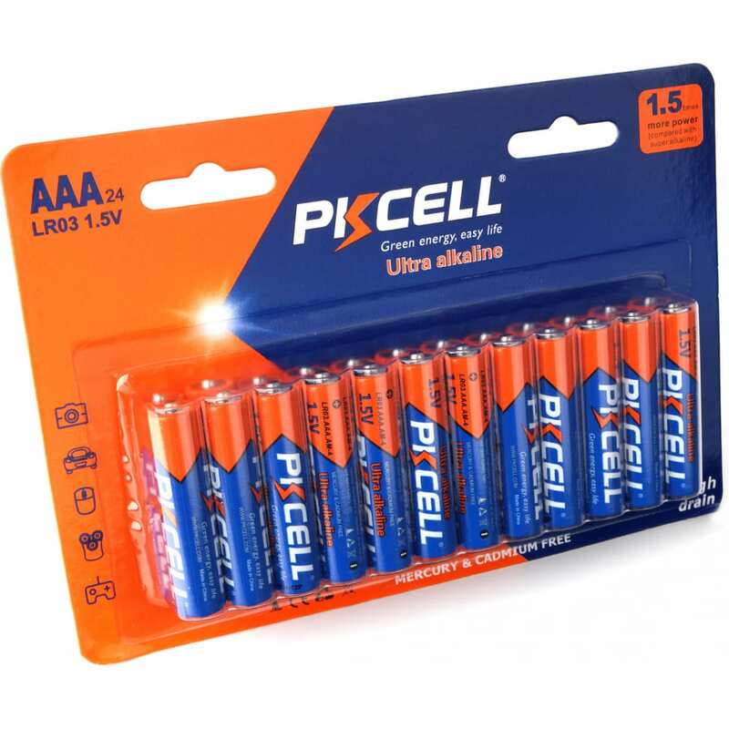PKCELL AAA LR03 Batteries, 1.5V Alkaline Battery 24 Pack