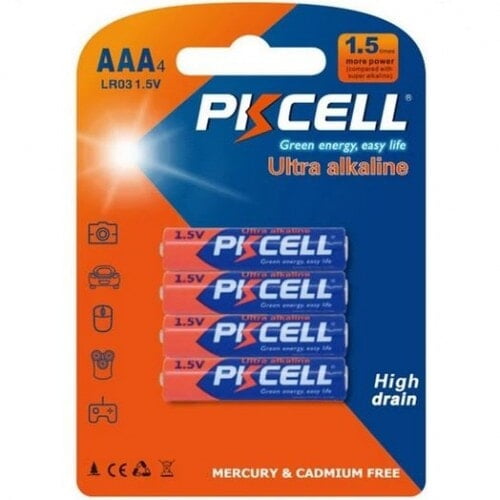 PKCELL Ultra Alkaline AAA Battery (Pack of 4)