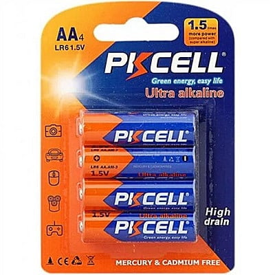 PKCELL Ultra Alkaline AA Battery (Pack of 4)