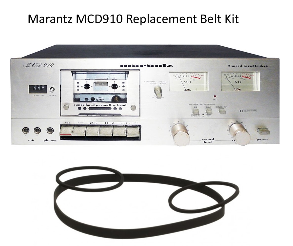 Marantz MCD910 Cassette Deck Belt kit