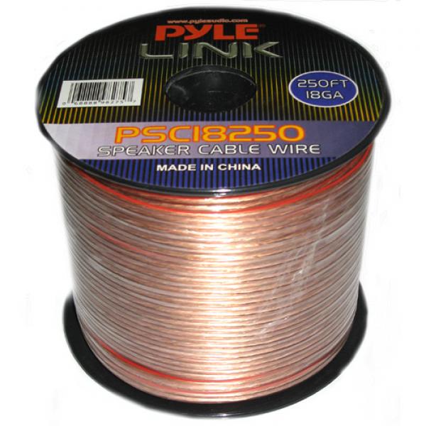 Pyle Link 250 ft. 18AWG Speaker Wire - 2 Conductor