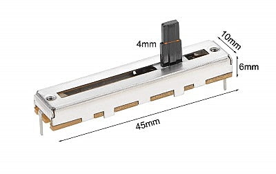Mixer 45mm Straight Slide Potentiometer B10K Ohm Linear
