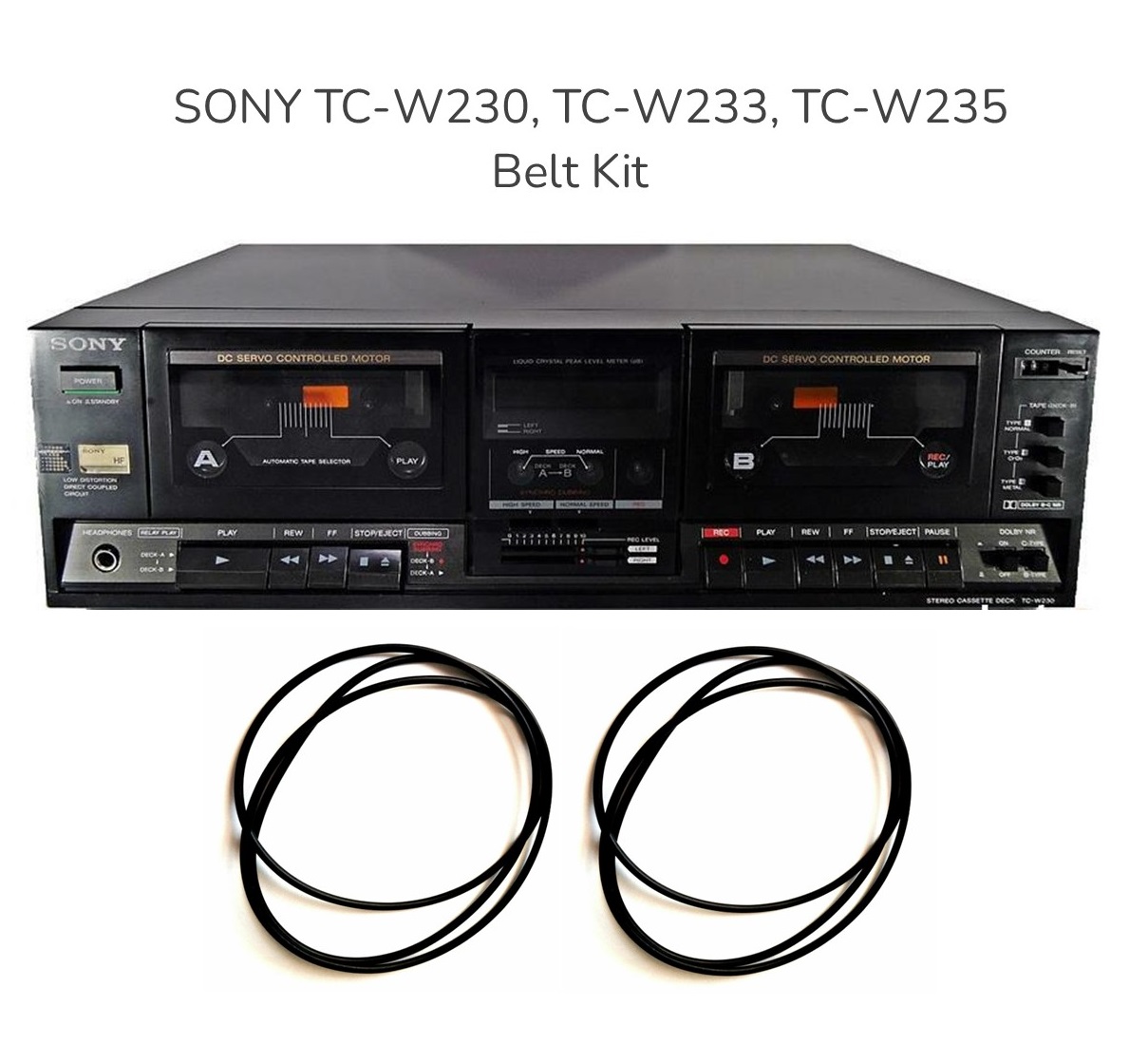 SONY TC-W230, TC-W233, TC-W235 Cassette Belt kit