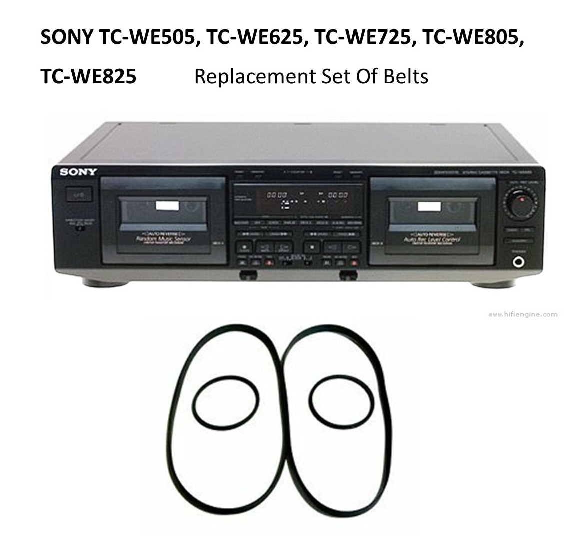 THAKKER TC-We 725 Kit Cinghia Compatibile con Sony TC-We 725 Kit Cinghia Piastra di Registrazione Belt