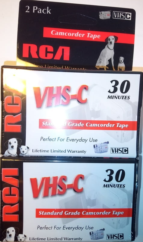 2pk RCA VHS-C Recording Tapes