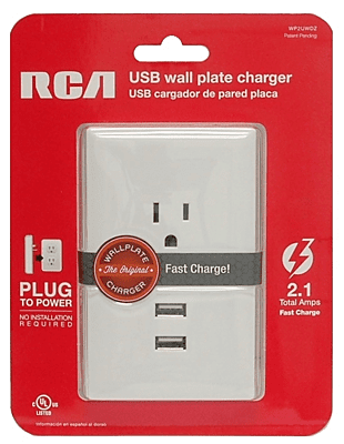 USB Wall Plate Charger