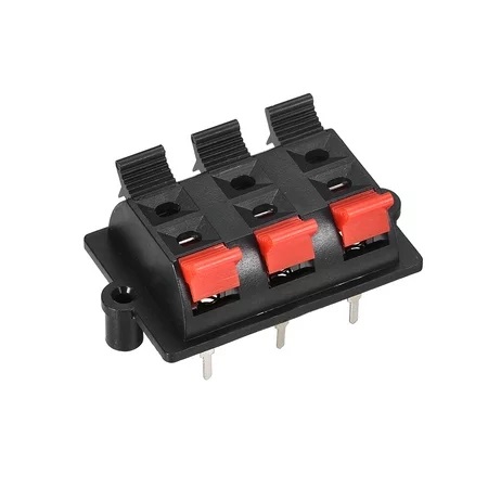 6 Way Spring Speaker - Receiver Terminal Block 6 Way Spring Speaker - Receiver Terminal Block