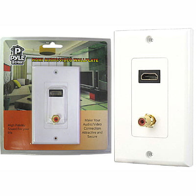 PyleHome HDMI and 1 RCA Wallplate