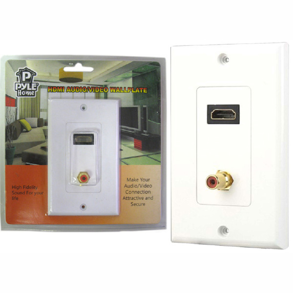 PyleHome HDMI and 1 RCA Wallplate