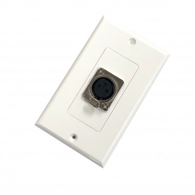 AV118EN: XLR Male Wall Plate