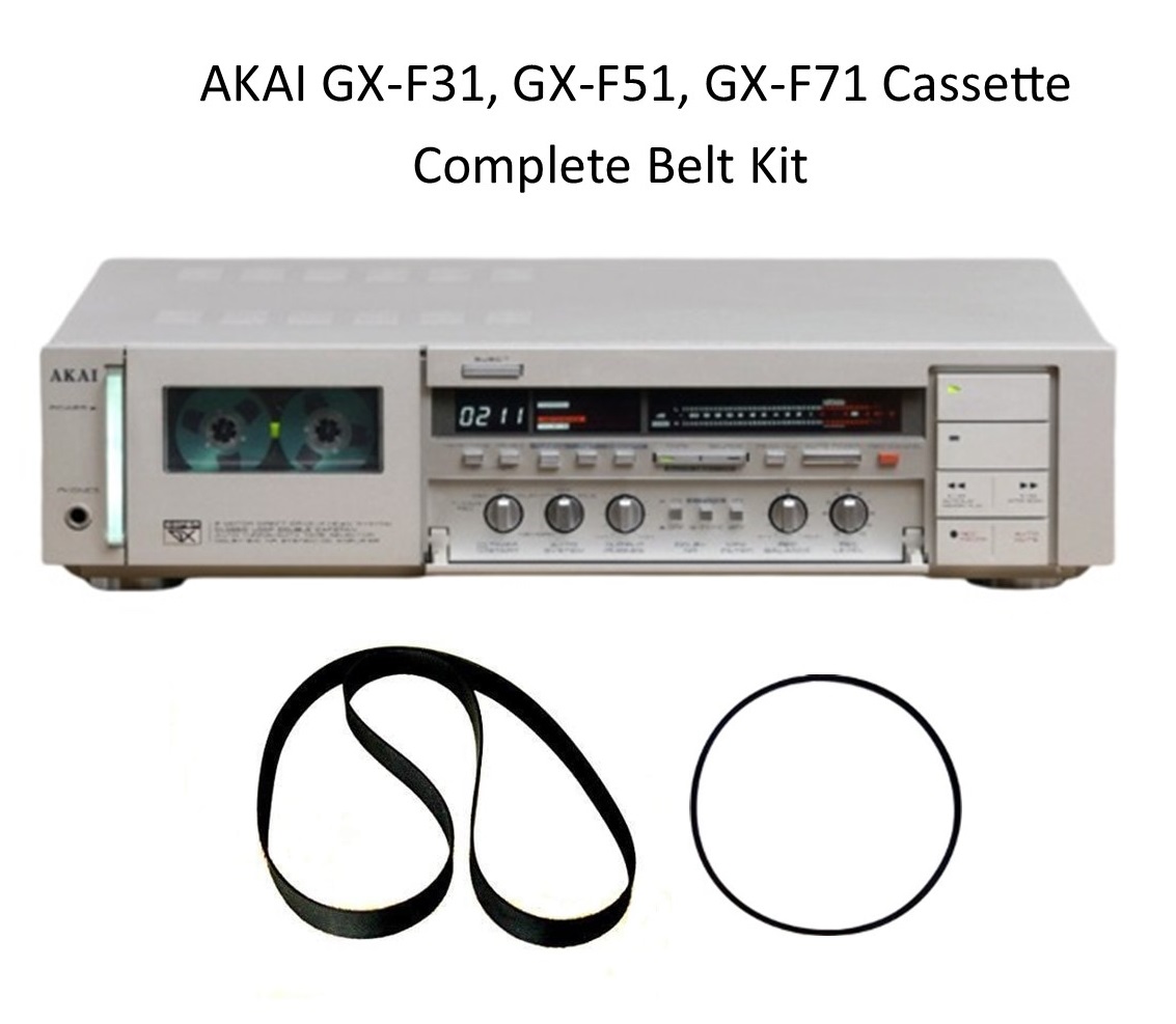 Akai GX-F31, GX-F51, GX-F71 Cassette Belt Kit