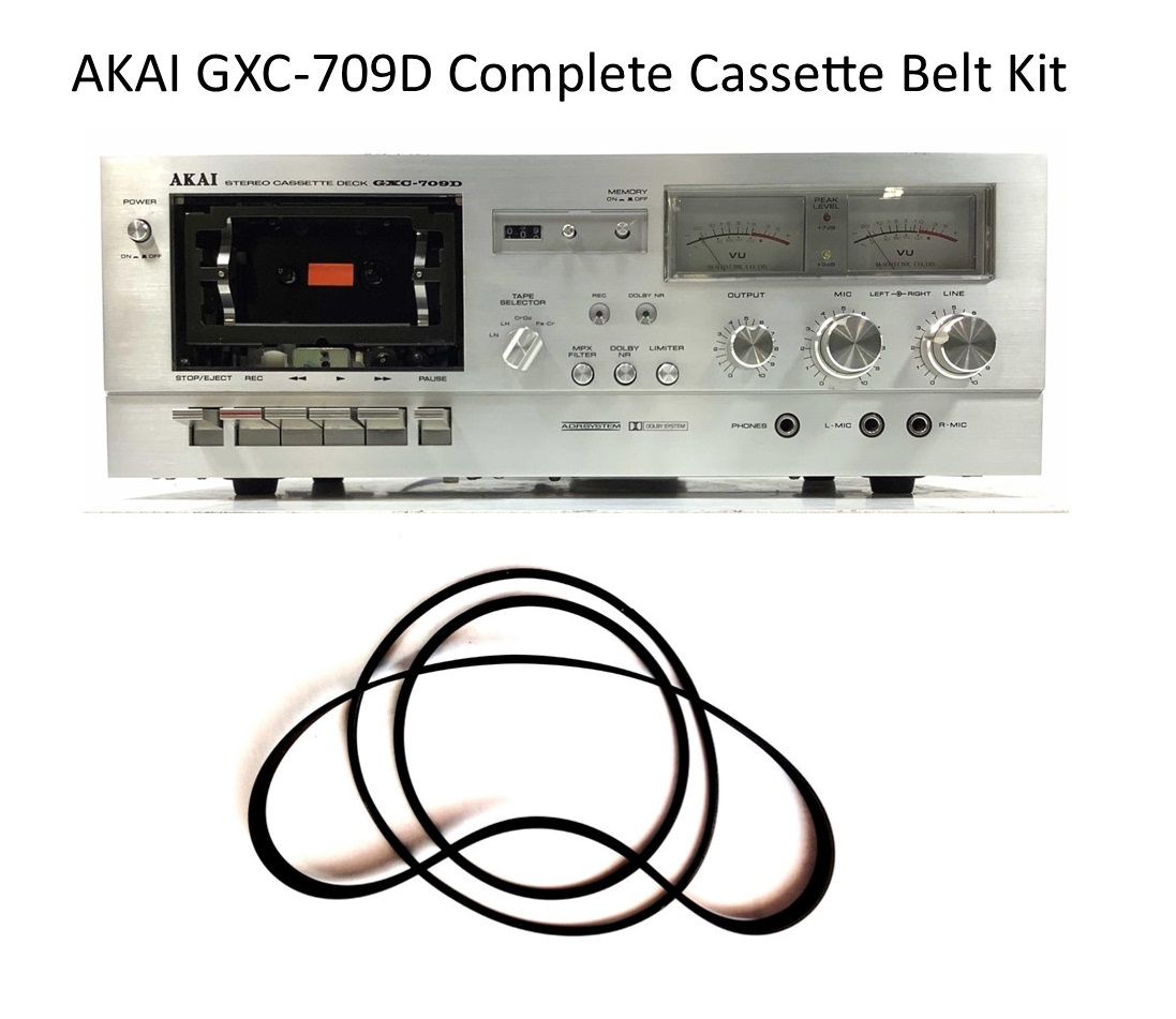 AKAI GXC-709D Cassette Belt Kit AKAI GXC-709D Cassette Belt Kit