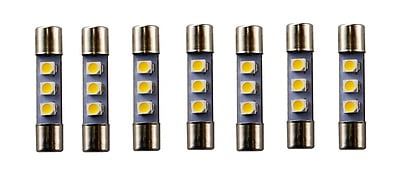 7-Pack 8VAC LED Fuse Lamp, Warm White (L-12/LEDWW)
