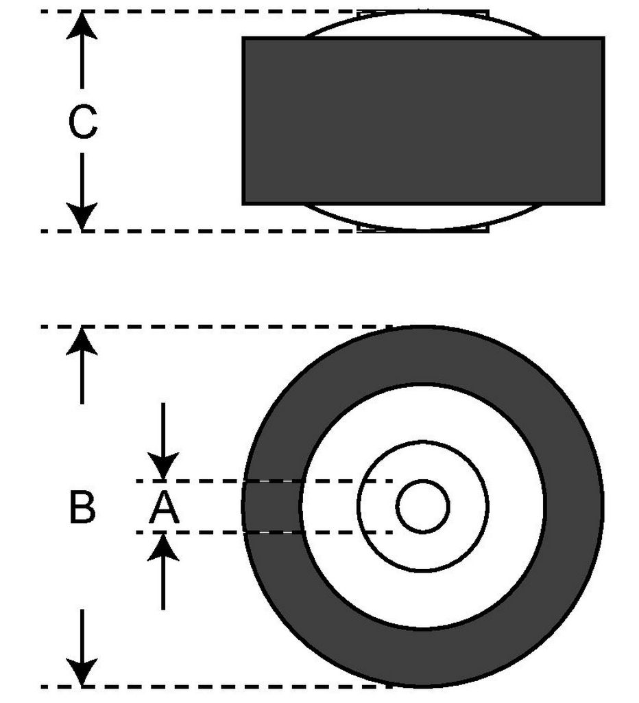 Cassette Pinch Roller 13mm x 8.3mm (PR-190)