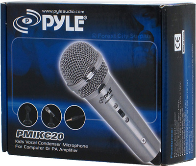 PYLE PRO® PMIKC20BK WIRED VOCAL MICROPHONE WITH 3.5 MM CONNECTION