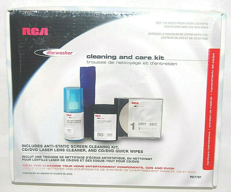 RCA Discwasher CD DVD Cleaning Kit Laser Lens Cleaner, Screen Cleaner RD1797