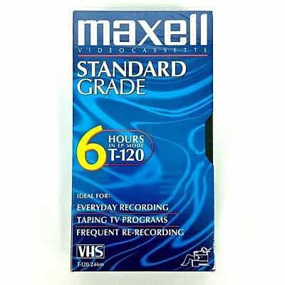 Maxell T-120 Standard Grade Video Tapes - 6 Hrs