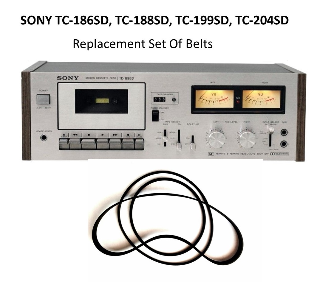 SONY TC-186SD, TC-188SD, TC-199SD, TC-204SD Cassette Belt kit